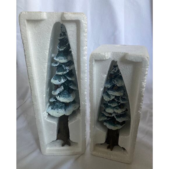 Department 56 Heritage Christmas-"Village Pole Pine Trees -8" & 10.5" trees! - Picture 1 of 6